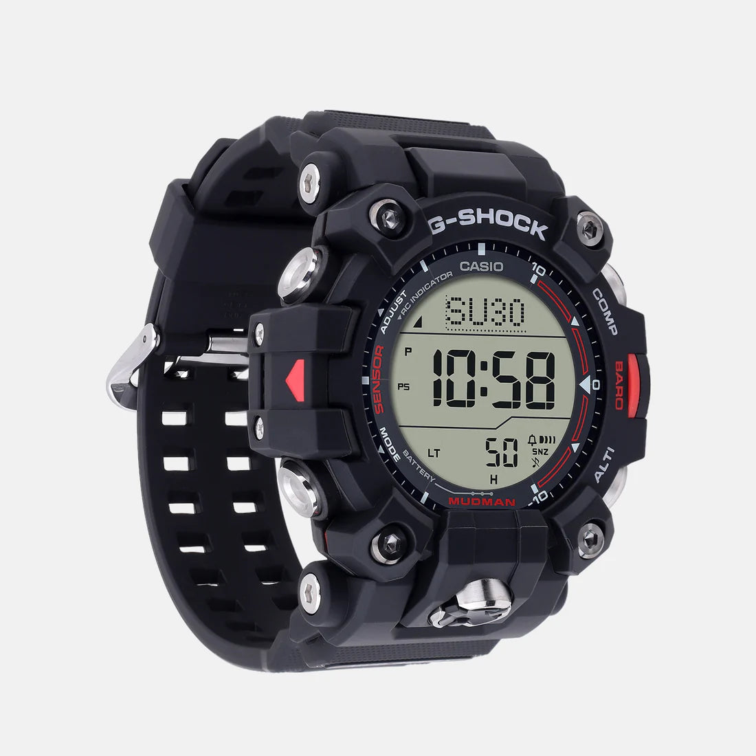 CASIO Digital Black & Resin Men's Watch G1444