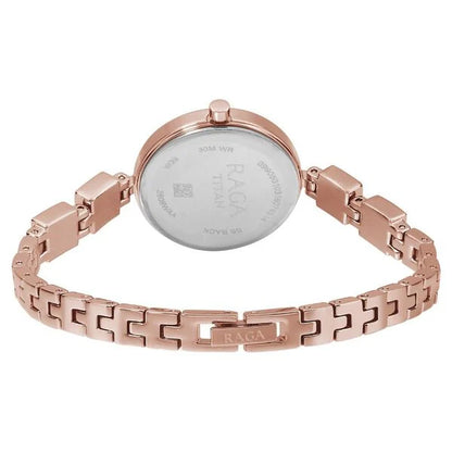Raga Viva Rose Gold Dial Analog Metal Strap watch for Women