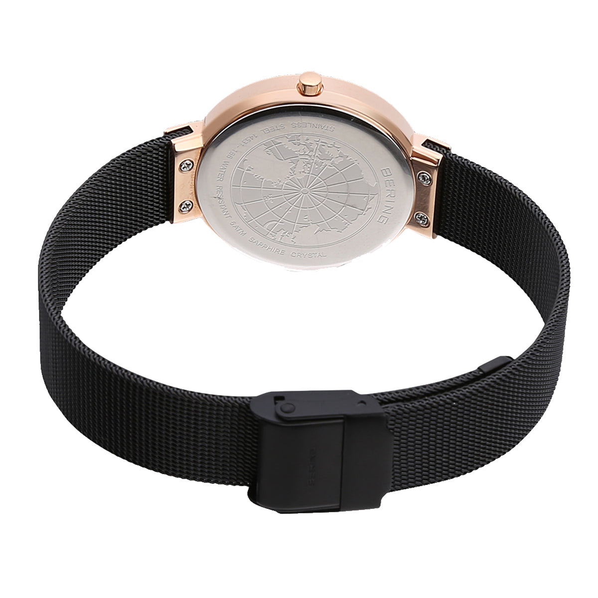 Bering Analog Black & Milanese Women's Watch 14531 166