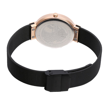 Bering Analog Black & Milanese Women's Watch 14531 166