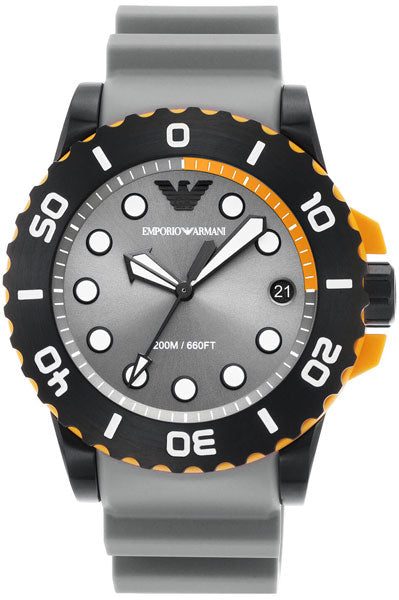 Emporio Armani Analog Gray & Polyurethane Men's Watch AR11477