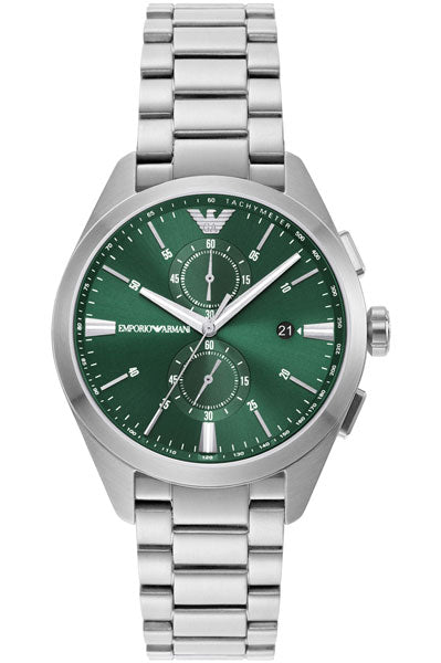 Emporio Armani Chronograph Green & Stainless Steel Men's Watch AR11480