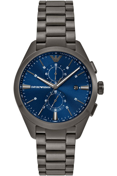 Emporio Armani Chronograph Blue & Stainless Steel Men's Watch AR11481