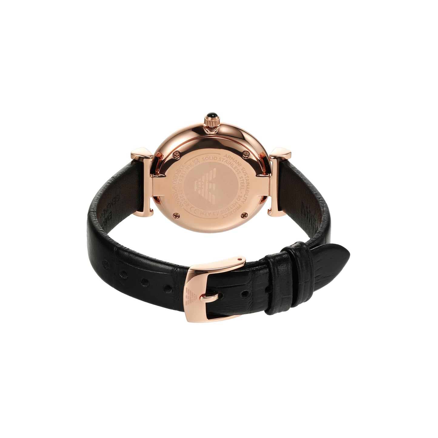Emporio Armani Analog Mother Of Pearl & Leather Women's Watch AR11503