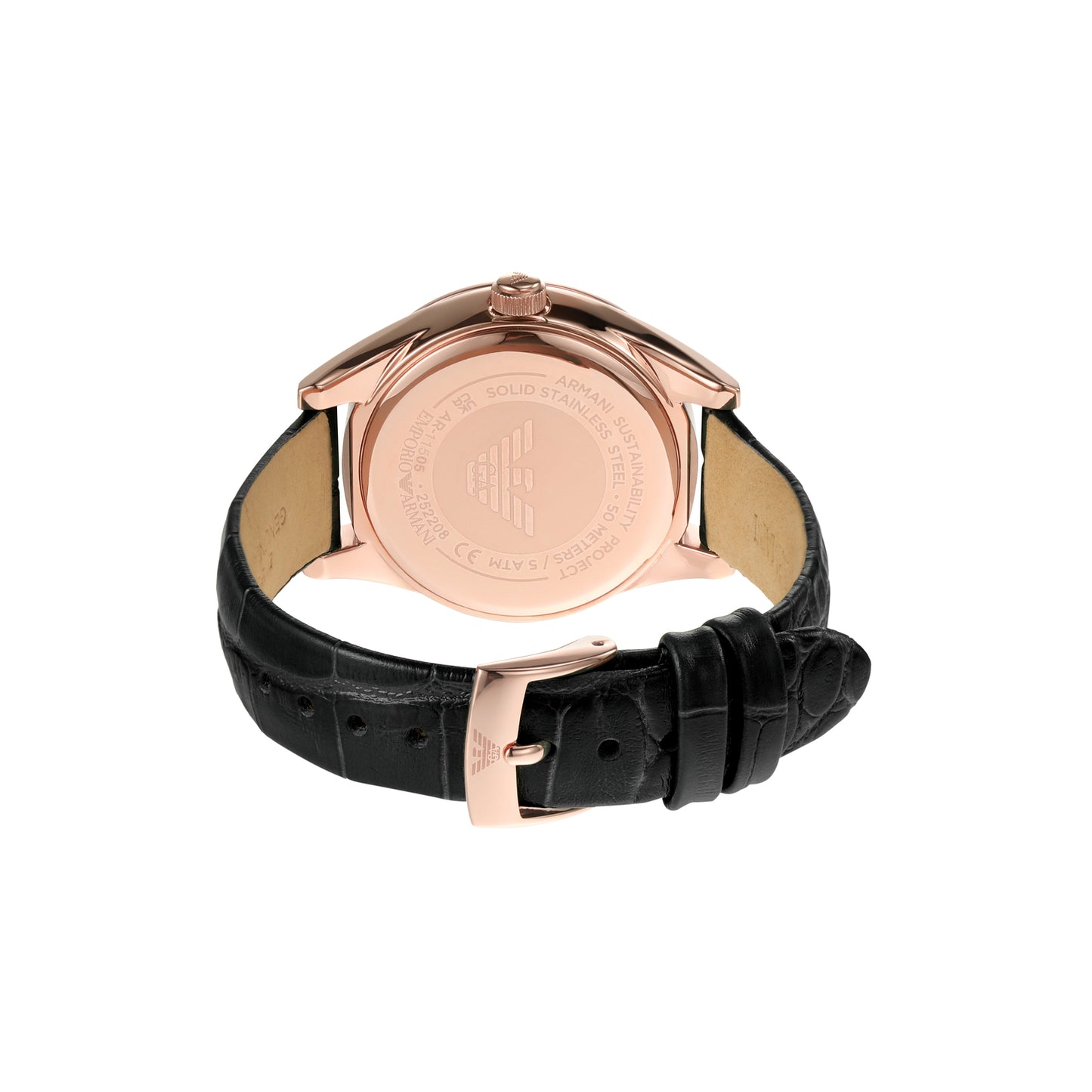 Emporio Armani Analog Mother Of Pearl & Leather Women's Watch AR11505