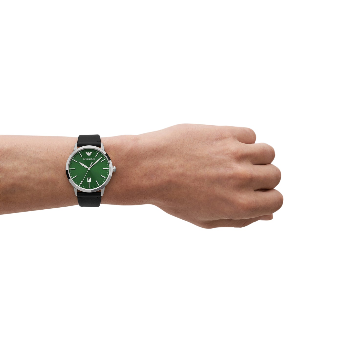 Emporio Armani Analog Green & Leather Men's Watch AR11509