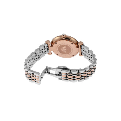 Emporio Armani Analog White & Stainless Steel Women's Watch AR1926