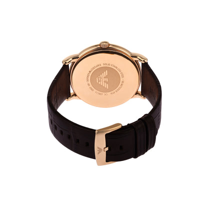 Emporio Armani Analog White & Leather Men's Watch AR2502
