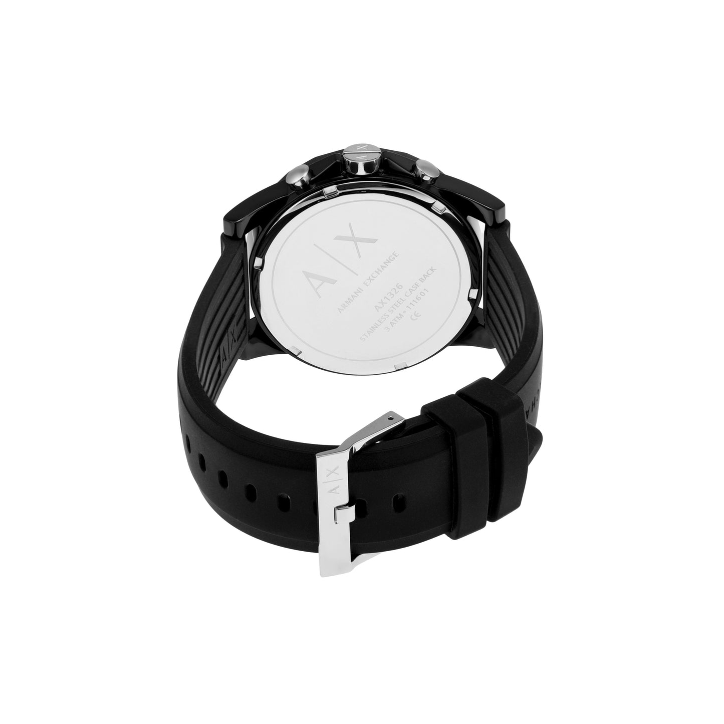Armani Exchange Chronograph Black & Silicone Men's Watch AX1326
