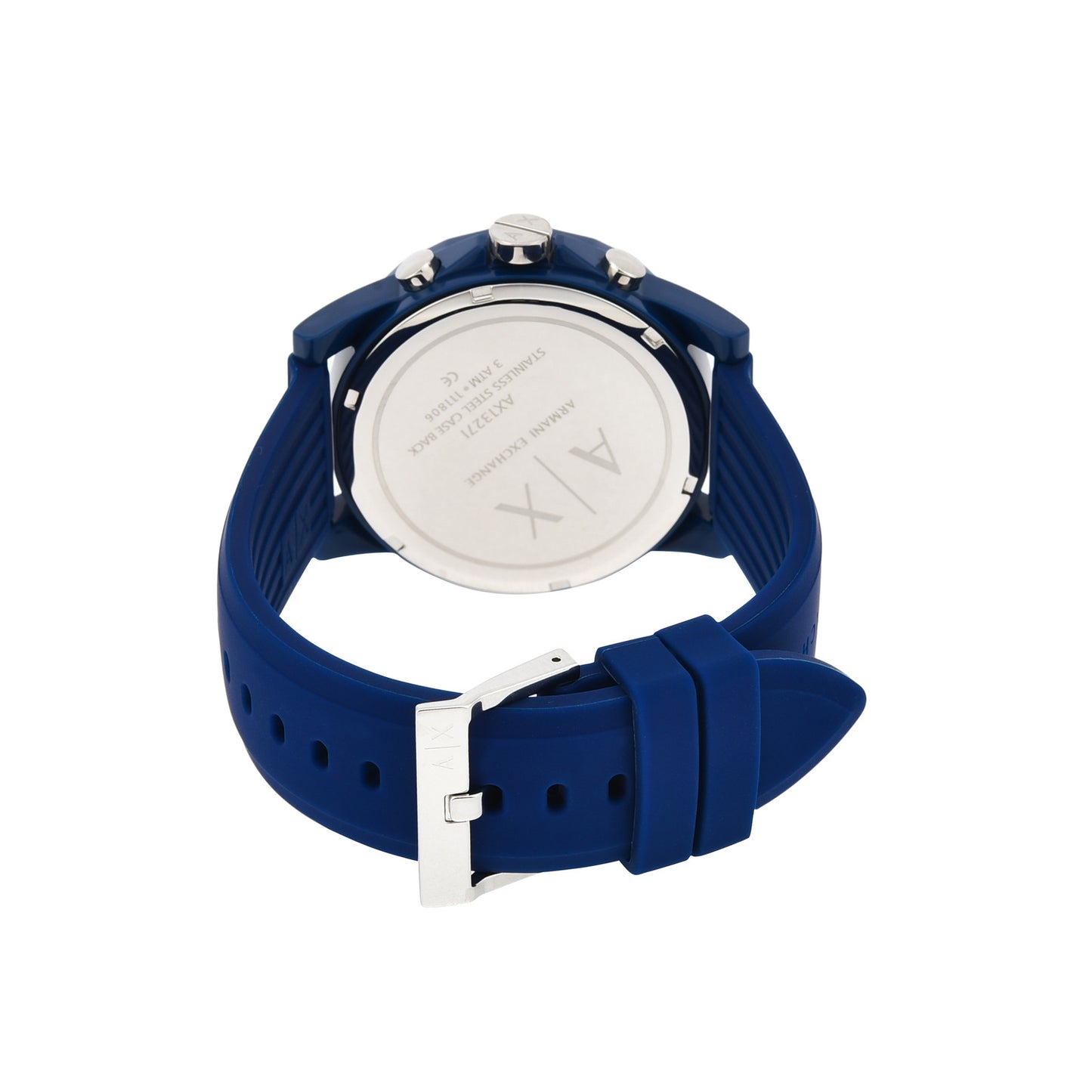 Armani Exchange Chronograph Blue & Silicone Men's Watch AX1327