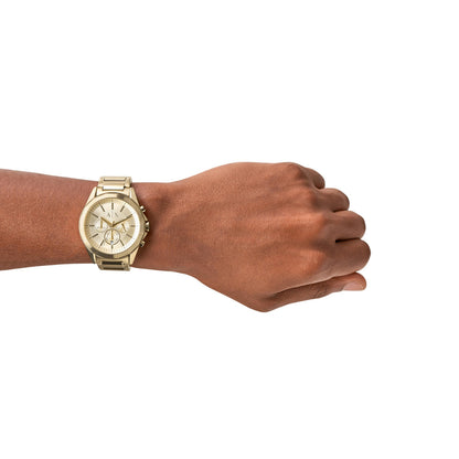 Armani Exchange Chronograph Gold & Stainless Steel Men's Watch AX2602