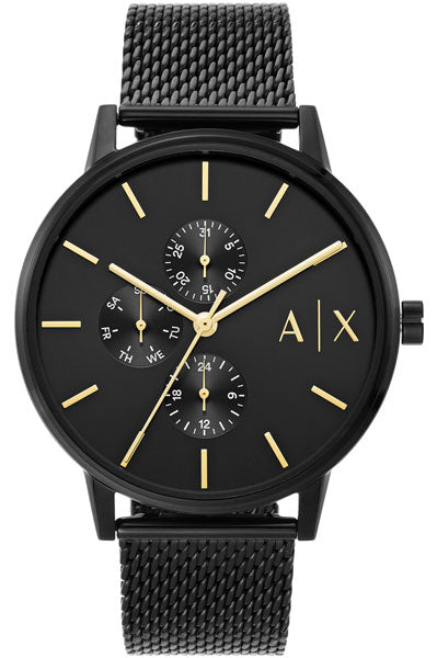 Armani Exchange Analog Black & Stainless Steel Men's Watch AX2716