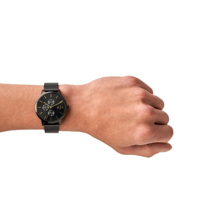 Armani Exchange Analog Black & Stainless Steel Men's Watch AX2716