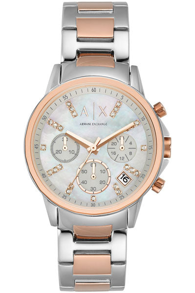 Armani Exchange Chronograph Silver & Stainless Steel Women's Watch AX4331