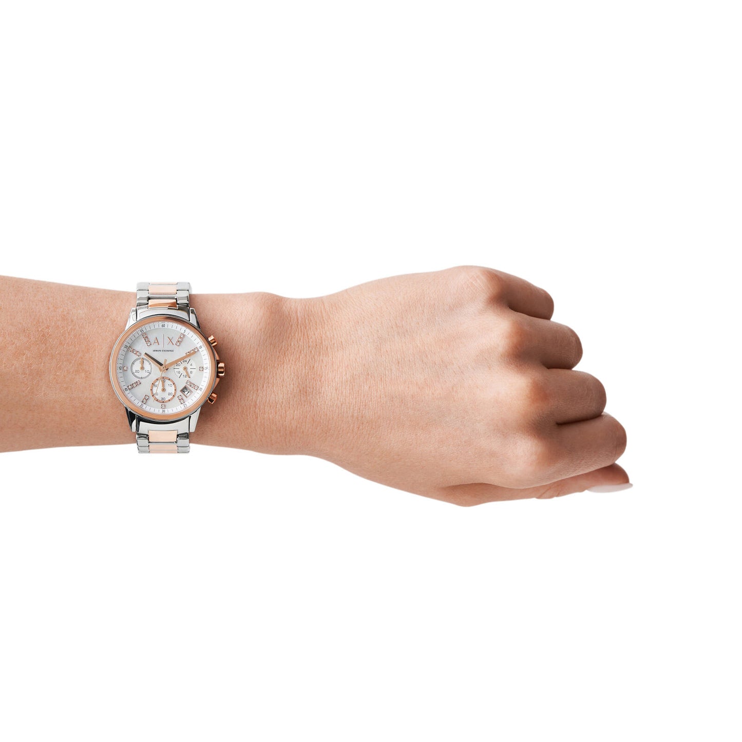 Armani Exchange Chronograph Silver & Stainless Steel Women's Watch AX4331