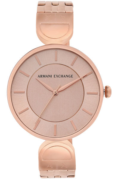 Armani Exchange Analog Rose Gold & Stainless Steel Women's Watch AX5328