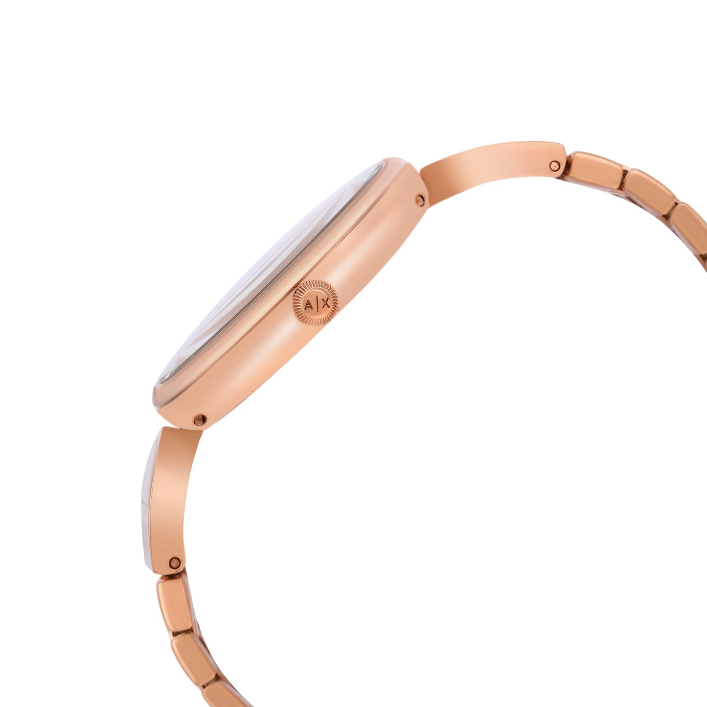Armani Exchange Analog Rose Gold & Stainless Steel Women's Watch AX5328