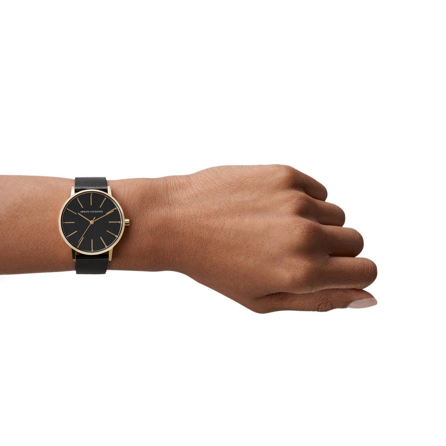 Armani Exchange Analog Black & Stainless Steel Women's Watch AX5548