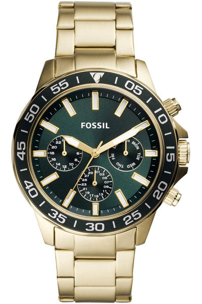 Fossil Analog Green & Stainless Steel Men's Watch BQ2493