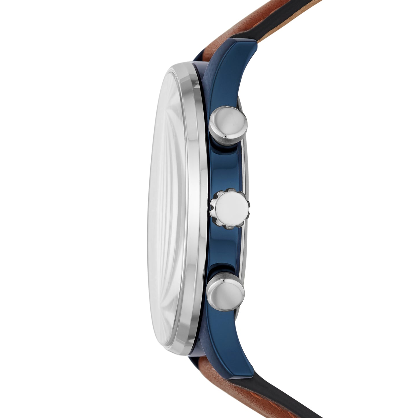 Fossil Analog Blue & Leather Men's Watch BQ2512