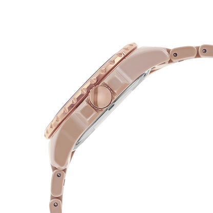 Fossil Analog Brown & Ceramic Women's Watch CE1111