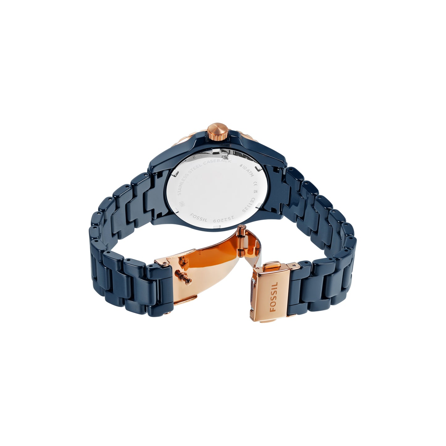 Fossil Analog Blue & Ceramic Women's Watch CE1125