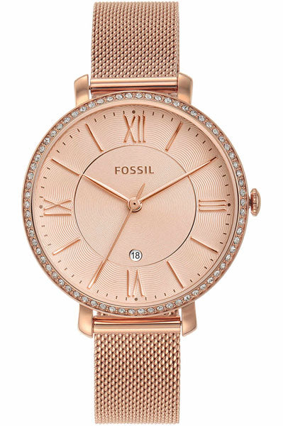 Fossil Analog Rose Gold & Stainless Steel Women's Watch ES4628