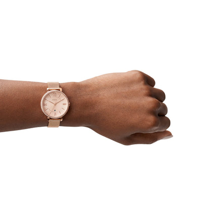 Fossil Analog Rose Gold & Stainless Steel Women's Watch ES4628