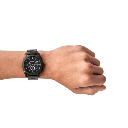 Fossil Chronograph Black & Stainless Steel Men's Watch FS4552