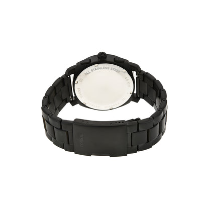 Fossil Chronograph Black & Stainless Steel Men's Watch FS4682