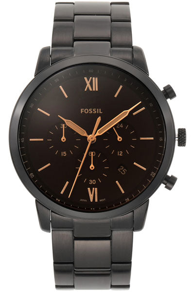 Fossil Chronograph Brown & Stainless Steel Men's Watch FS5525