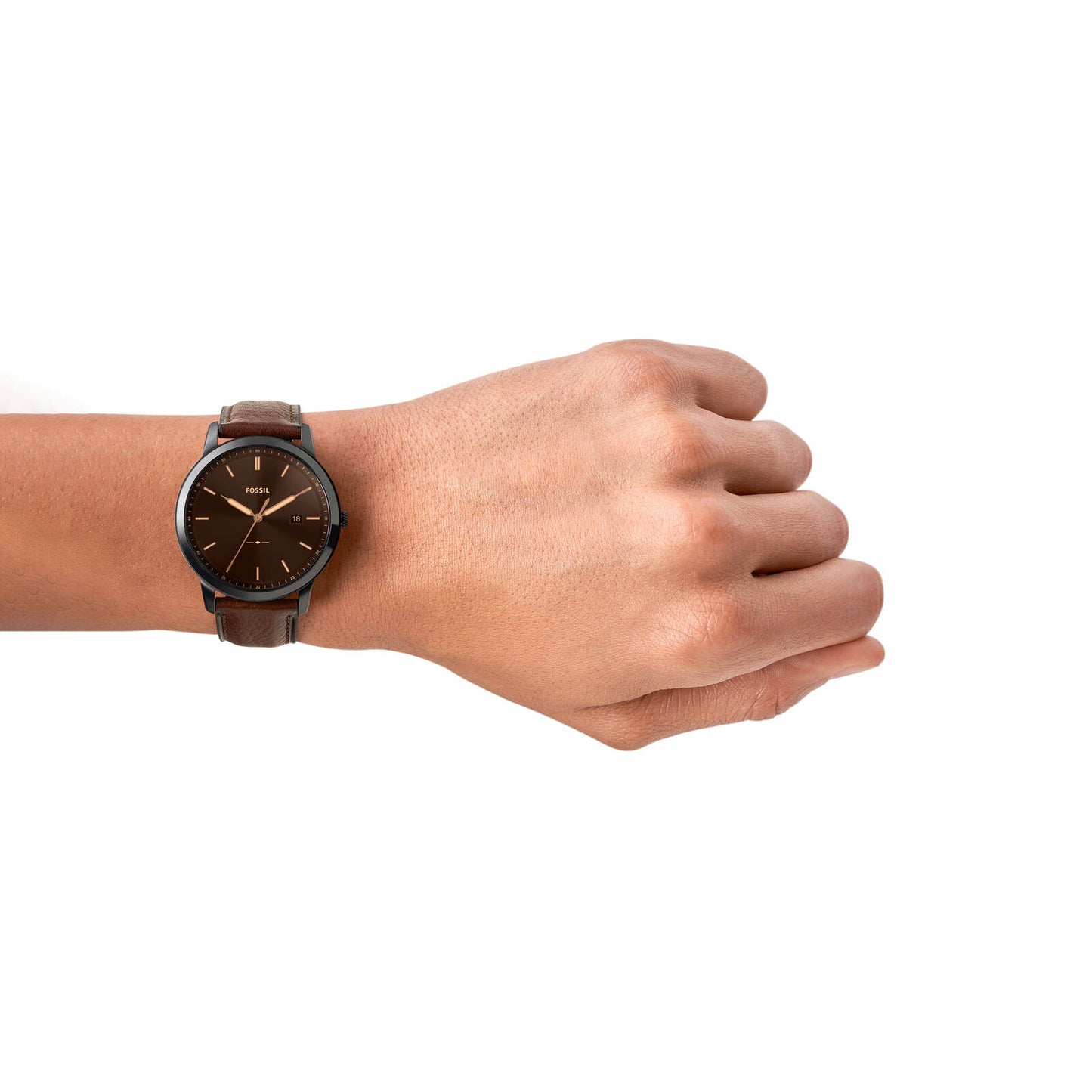 Fossil Analog Brown & Leather Men's Watch FS5841