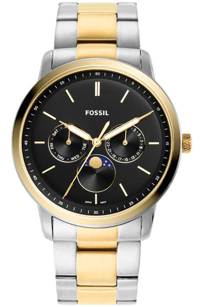 Fossil Analog Black & Stainless Steel Men's Watch FS5906