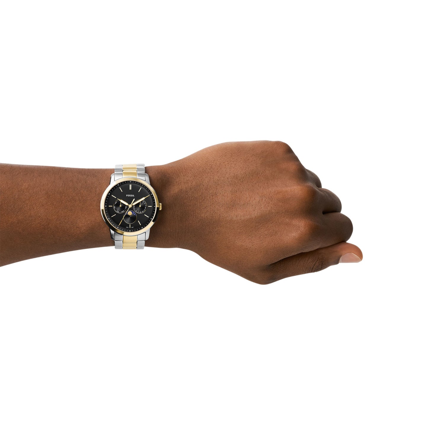 Fossil Analog Black & Stainless Steel Men's Watch FS5906