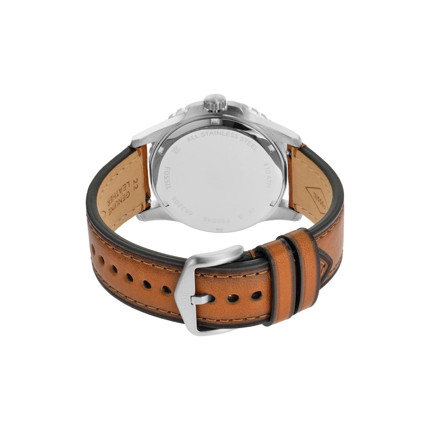 Fossil Analog Green & Leather Men's Watch FS5946