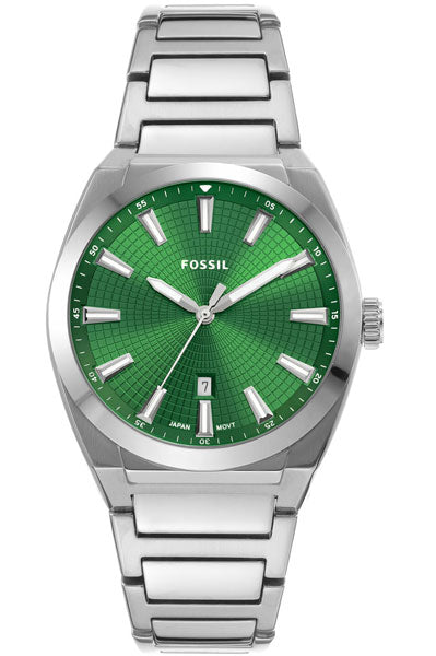 Fossil Analog Green & Stainless Steel Men's Watch FS5983