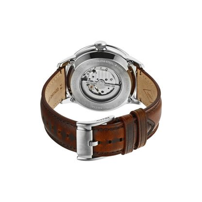 Fossil Analog Blue & Leather Men's Watch ME3110
