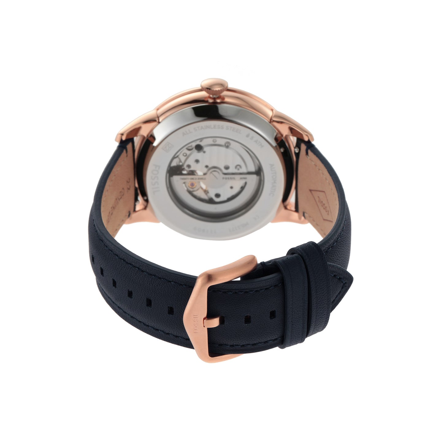 Fossil Analog White & Leather Men's Watch ME3171