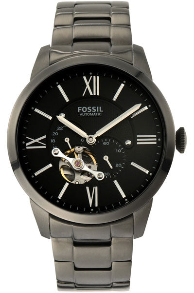 Fossil Analog Black & Stainless Steel Men's Watch ME3172
