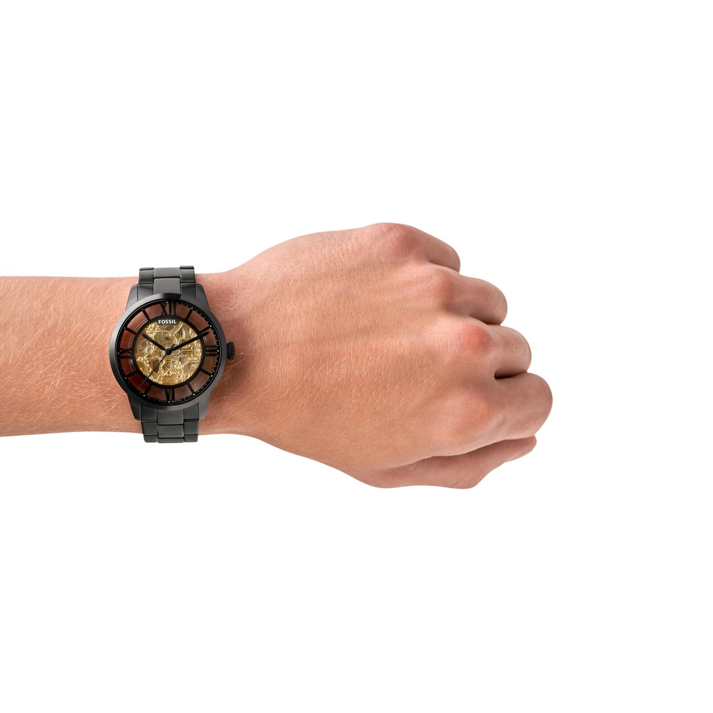 Fossil Analog Black & Stainless Steel Men's Watch ME3197