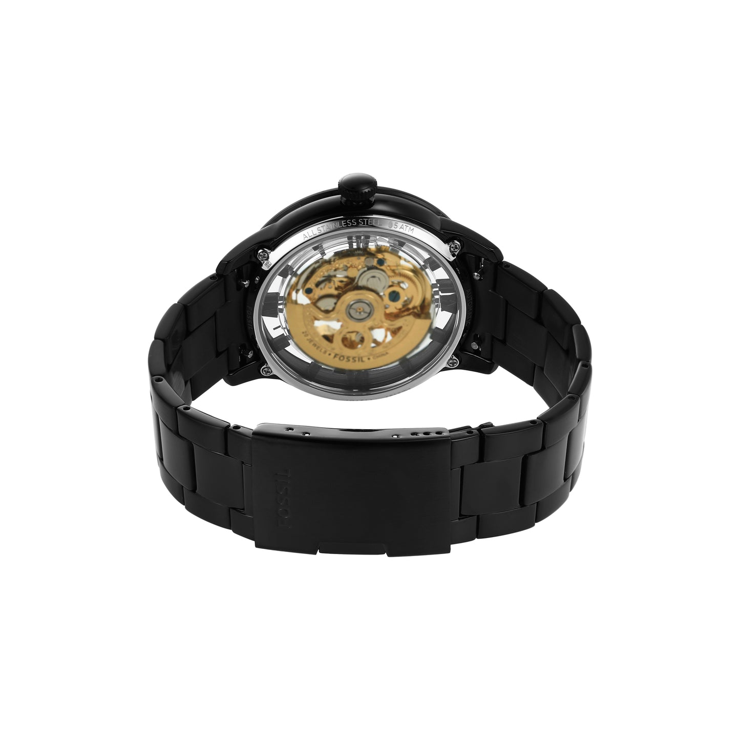 Fossil Analog Black & Stainless Steel Men's Watch ME3197
