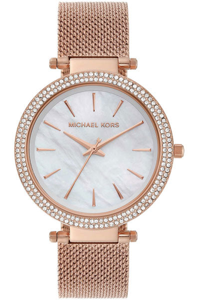 Michael Kors Analog White & Stainless Steel Women's Watch MK4519