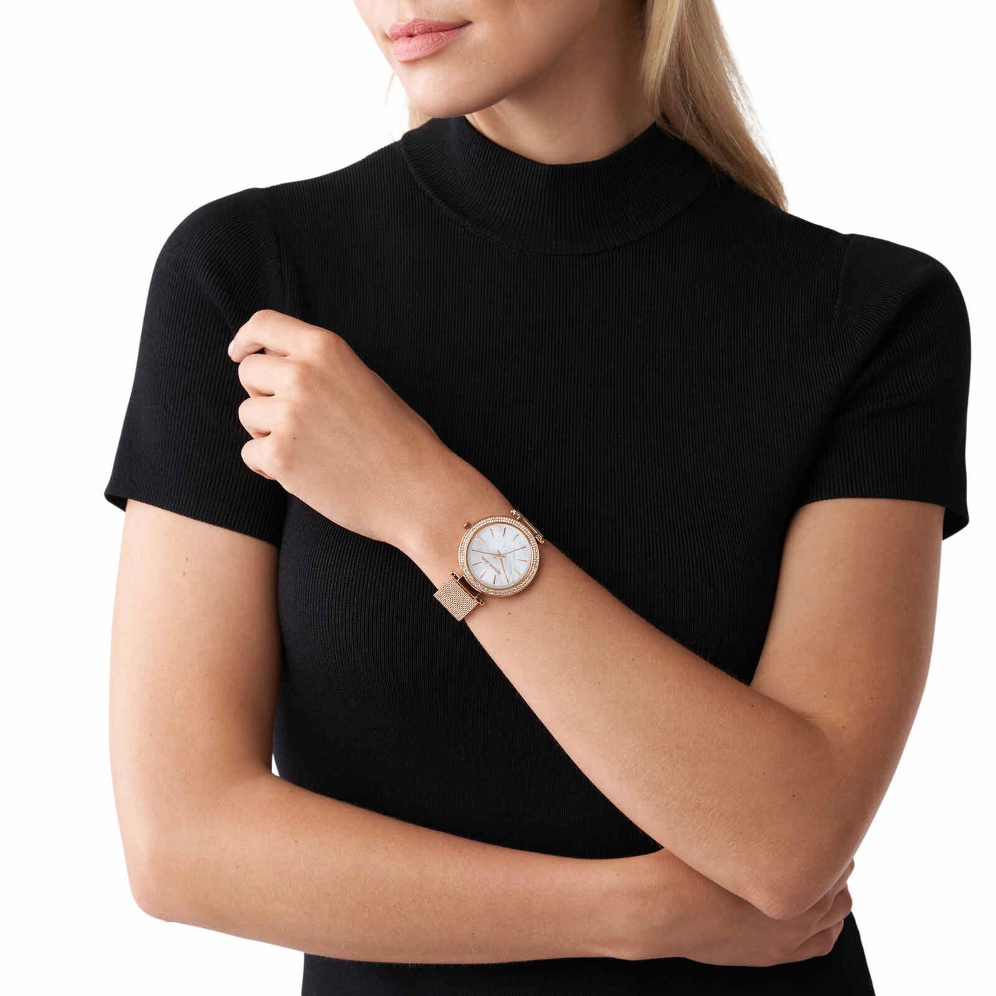 Michael Kors Analog White & Stainless Steel Women's Watch MK4519