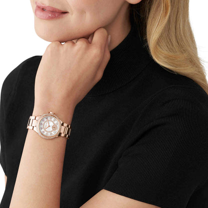 Michael Kors Analog White & Stainless Steel Women's Watch MK4700