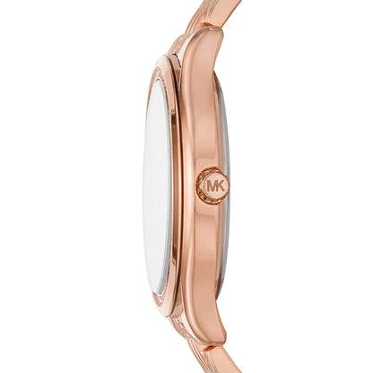 Michael Kors Analog White & Stainless Steel Women's Watch MK7076