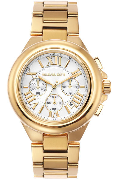 Michael Kors Chronograph White & Stainless Steel Women's Watch MK7270