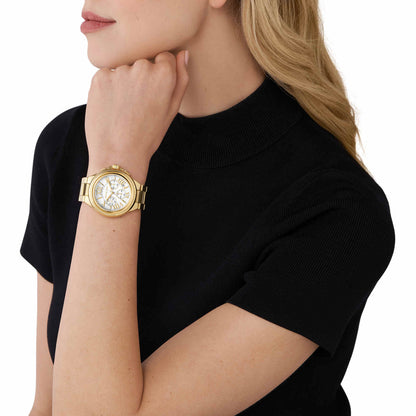 Michael Kors Chronograph White & Stainless Steel Women's Watch MK7270