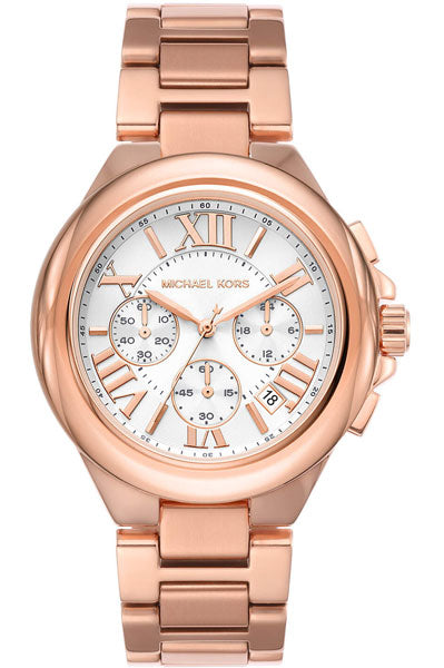 Michael Kors Chronograph White & Stainless Steel Women's Watch MK7271