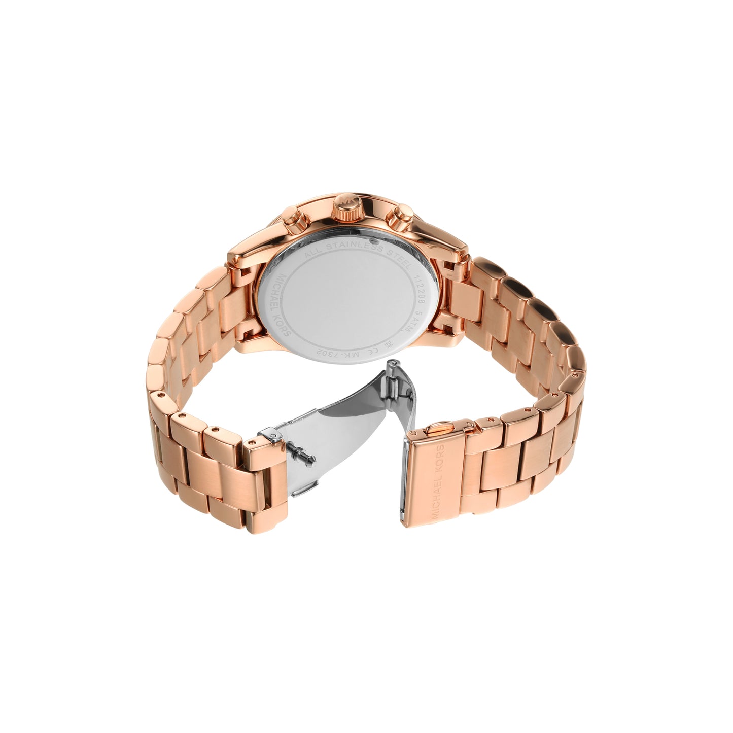 Michael Kors Chronograph Rose Gold & Stainless Steel Women's Watch MK7302