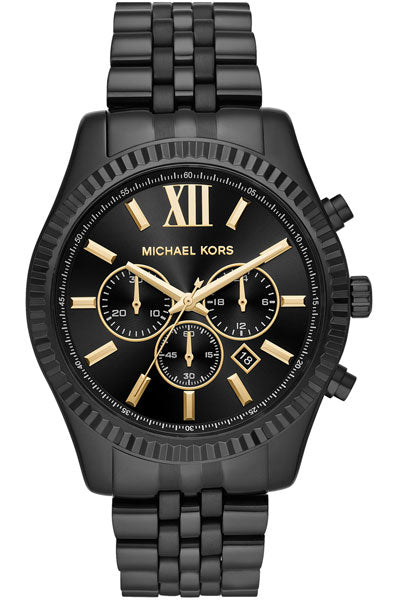 Michael Kors Chronograph Black & Stainless Steel Men's Watch MK8603